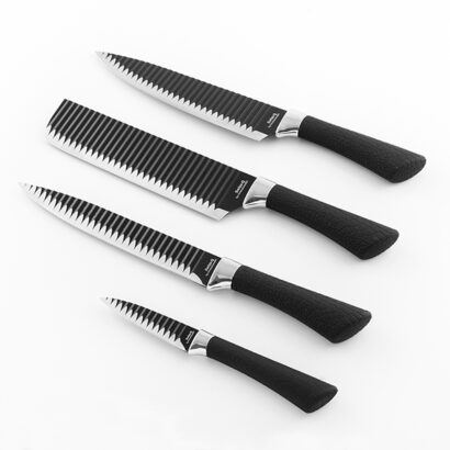 Conjunto de 4 facas Namiutsu Black Shark Swiss·Q