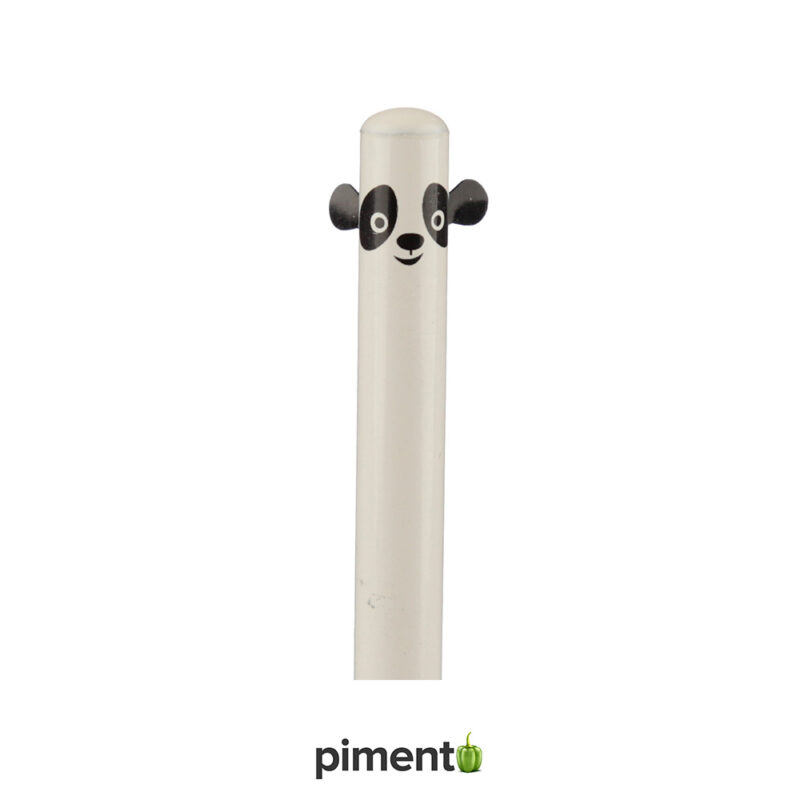 Lápis Panda com orelhas 3D