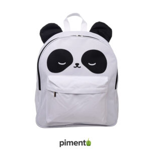 Mochila Escolar Panda - 38x31.5x13.5 cm, Poliéster/Algodão, Design Adorável com Cara de Panda e Orelhas em 3D, Prática, Durável e Leve, Ideal para Escola, Passeios ou Viagens, Excelente Prenda para Amantes de Pandas e Crianças