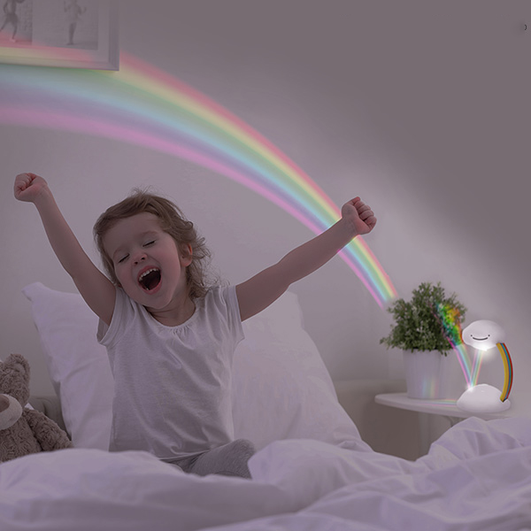Projetor Criança LED Nuvem Arco-Íris