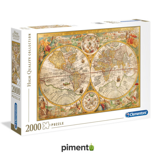 Puzzle 2000 peças - Mapa Antigo - Clementoni