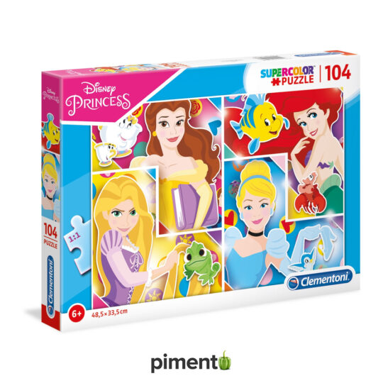 Puzzle Disney Princesas - 104 peças - Clementoni