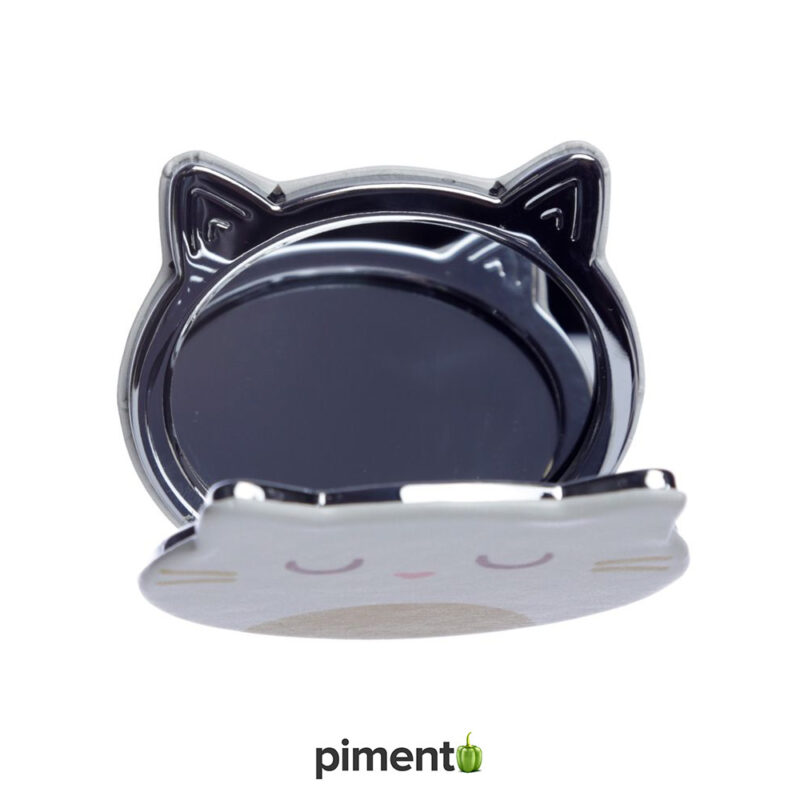 Espelho compacto de bolsa - Gato