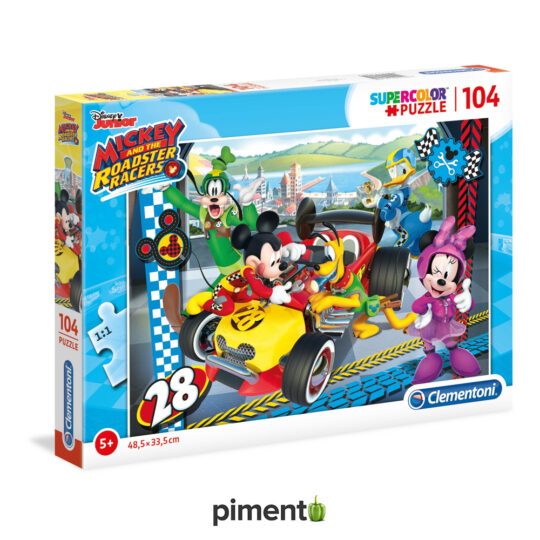 Puzzle Disney Mickey & The Roadster Racers - 104 peças - Clementoni