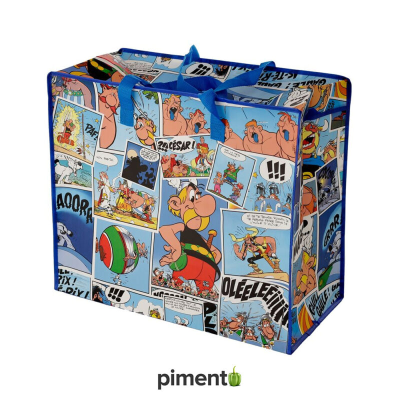 Saco de Arrumação - Asterix & Obelix 48x54x28cm - Padrão Elegante, Ideal para Roupas, Brinquedos, Roupa de Capa, Edredon e Acessórios, Dobrável e Portátil, Fácil de Limpar, Organizador Versátil, Material Resistente, Design Compacto e Prático para qualquer espaço