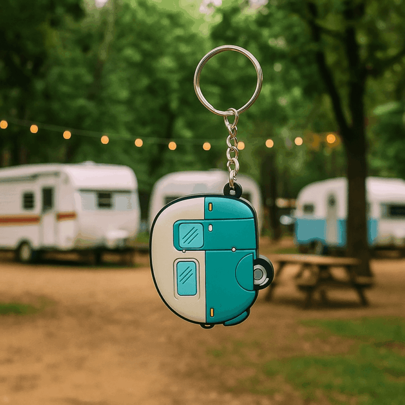 Porta-Chaves Caravana Azul
