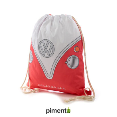 Bolsa com cordão Volkswagen Pão de Forma Vermelho
