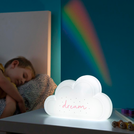 Luz de Presença Nuvem com projetor Arco Íris e adesivos