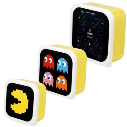 Conjunto 3 marmitas Pac-Man