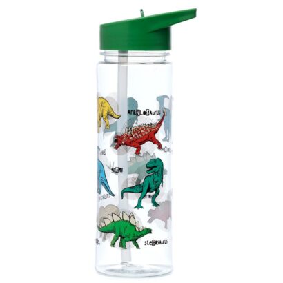 Garrafa de Água 550ml com palhinha - Dinossauros