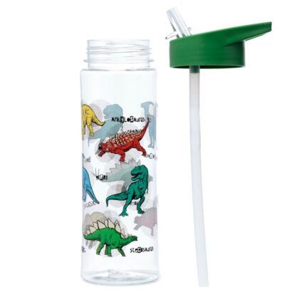 Garrafa de Água 550ml com palhinha - Dinossauros