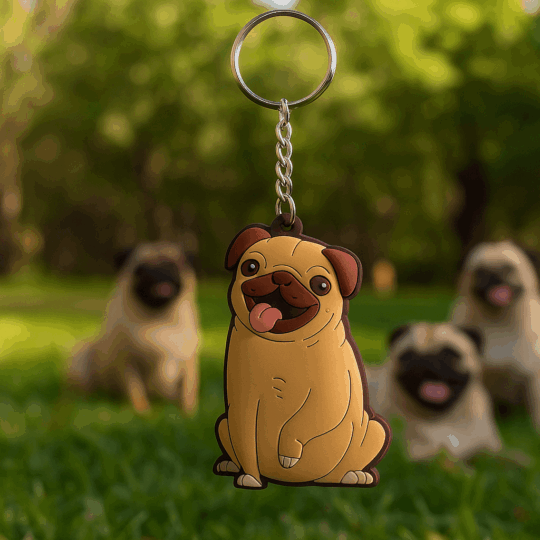 Porta Chaves Mopps Pug