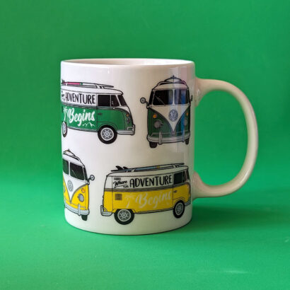 Conjunto Caneca e Base VW Volkswagen T1 Camper Bus
