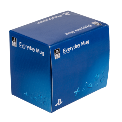 Caneca Playstation com Símbolos, 325 ml, 10 cm – Prenda Ideal para Fãs de Gaming, Videojogos, Gamers