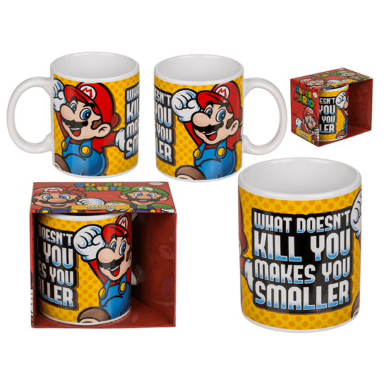 Caneca Super Mario com Frase 