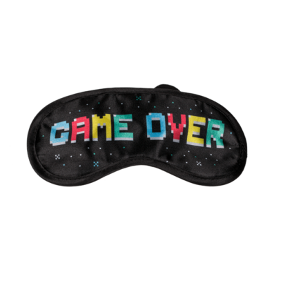 Caneca  330 ml e Máscara de Olhos Game Over – Kit de Recuperação para Gamers - Prenda Perfeita para Amantes de Videojogos