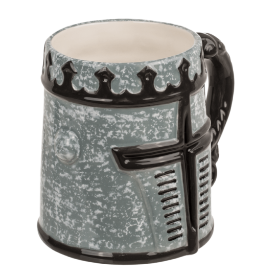 Caneca com Padrão de Armadura Medieval, 14,5 x 11 cm – Prenda Única para Fãs de História, Game of Thrones, House of the Dragon,Cavaleiros
