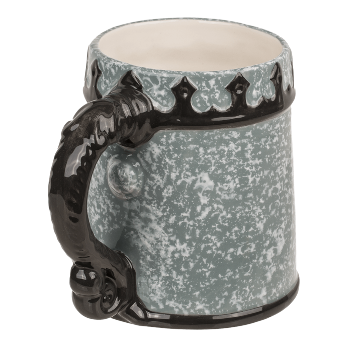 Caneca com Padrão de Armadura Medieval, 14,5 x 11 cm – Prenda Única para Fãs de História, Game of Thrones, House of the Dragon,Cavaleiros