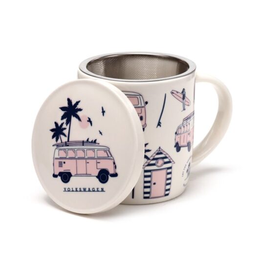 Conjunto de caneca com infusor e tampa VW Volkswagen Camper Bus