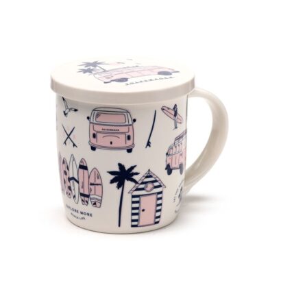 Conjunto de caneca com infusor e tampa VW Volkswagen Camper Bus