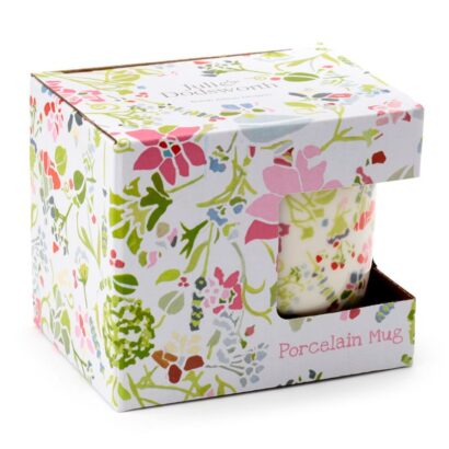 Caneca de Porcelana Julie Dodsworth Cor-de-rosa Botanical, 300ml – Design Floral Elegante, Feita de Porcelana de Alta Qualidade, Apta para Micro-ondas e Máquina de Lavar Loiça, Ideal para Café e Chá, Ótima Prenda para Amantes de Flores e Natureza