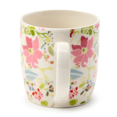 Caneca de Porcelana Julie Dodsworth Cor-de-rosa Botanical, 300ml – Design Floral Elegante, Feita de Porcelana de Alta Qualidade, Apta para Micro-ondas e Máquina de Lavar Loiça, Ideal para Café e Chá, Ótima Prenda para Amantes de Flores e Natureza