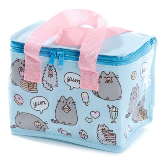 Lancheira Térmica Pusheen Gato - Lancheira térmica para praia, trabalho, criança, homem, mulher, piquenique, escola, comida, snacks, fruta, alimentos