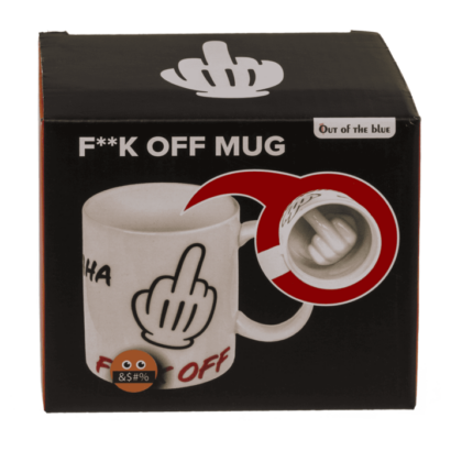 Caneca ‘Fuck Off’ em Cerâmica – Design Divertido e Irreverente, Capacidade de 250 ml, Dimensões Aproximadas: 8 × 10 cm, Perfeita para Café ou Chá, Inclui Embalagem de Oferta, Ótima Prenda para Quem Adora Humor Sarcástico