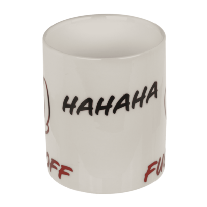 Caneca ‘Fuck Off’ em Cerâmica – Design Divertido e Irreverente, Capacidade de 250 ml, Dimensões Aproximadas: 8 × 10 cm, Perfeita para Café ou Chá, Inclui Embalagem de Oferta, Ótima Prenda para Quem Adora Humor Sarcástico