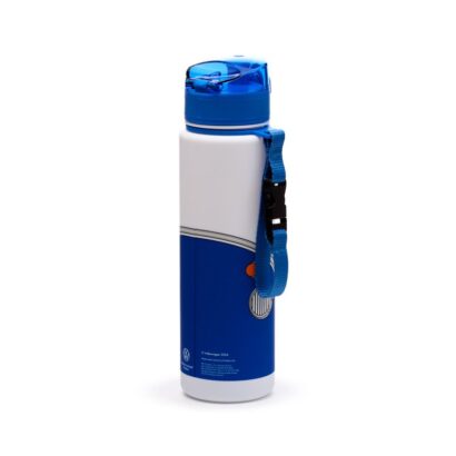 Garrafa Reutilizável Antiquebra com Topo Pop – Volkswagen VW T1 Camper Bus Azul – Capacidade de 600 ml, Livre de BPA, Ideal para Bebidas Frias, Design Oficial, Vedação em Silicone, Dimensões: 24 × 6,5 × 6,5 cm