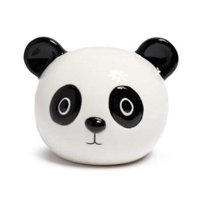 Mealheiro Adoramals – Susu o Panda – Design Adorável em Cerâmica Dolomita, Acesso por Tampão Inferior, Ideal para Crianças e Fãs de Pandas, Perfeito para Presentes