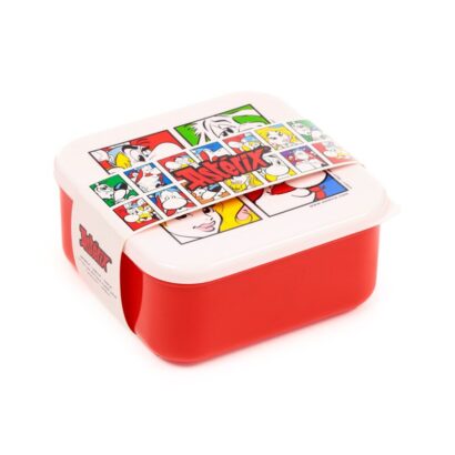 Conjunto de 3 Lancheiras M/L/XL – Astérix, Obélix e Idefix 2025 – Design Licenciado, Livre de BPA, Empilháveis para Fácil Armazenamento, Capacidade 350 ml / 550 ml / 800 ml, Material: Polipropileno