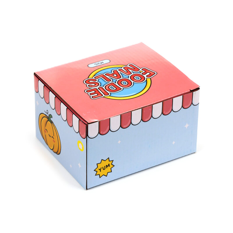 Caneca de Cerâmica em Forma de Abóbora – Foodiemals – Design Criativo e Temático, Ideal para Café, Chá ou Chocolate Quente, Perfeita para Halloween e Presentes Originais