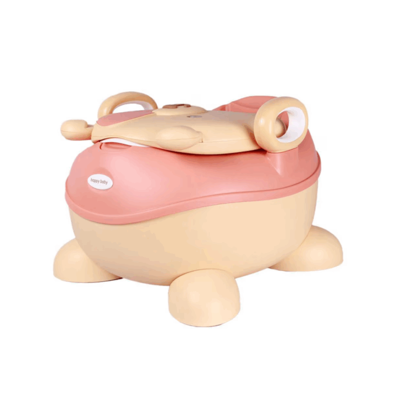 Cadeirinha de Bacio para Crianças – Design Adorável com Ursinho, Assento Acolchoado Ergonómico, Encosto Alto e Apoios de Braço, Taça Removível para Limpeza Fácil, Base Antiderrapante, Portátil e Leve