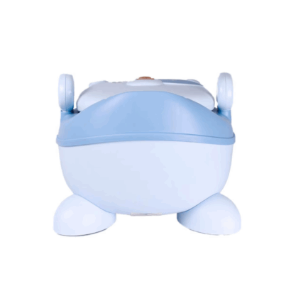 Cadeirinha de Bacio para Crianças – Design Adorável com Ursinho, Assento Acolchoado Ergonómico, Encosto Alto e Apoios de Braço, Taça Removível para Limpeza Fácil, Base Antiderrapante, Portátil e Leve