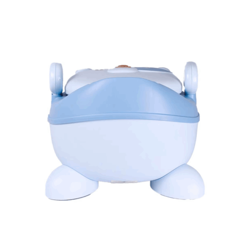Cadeirinha de Bacio para Crianças – Design Adorável com Ursinho, Assento Acolchoado Ergonómico, Encosto Alto e Apoios de Braço, Taça Removível para Limpeza Fácil, Base Antiderrapante, Portátil e Leve