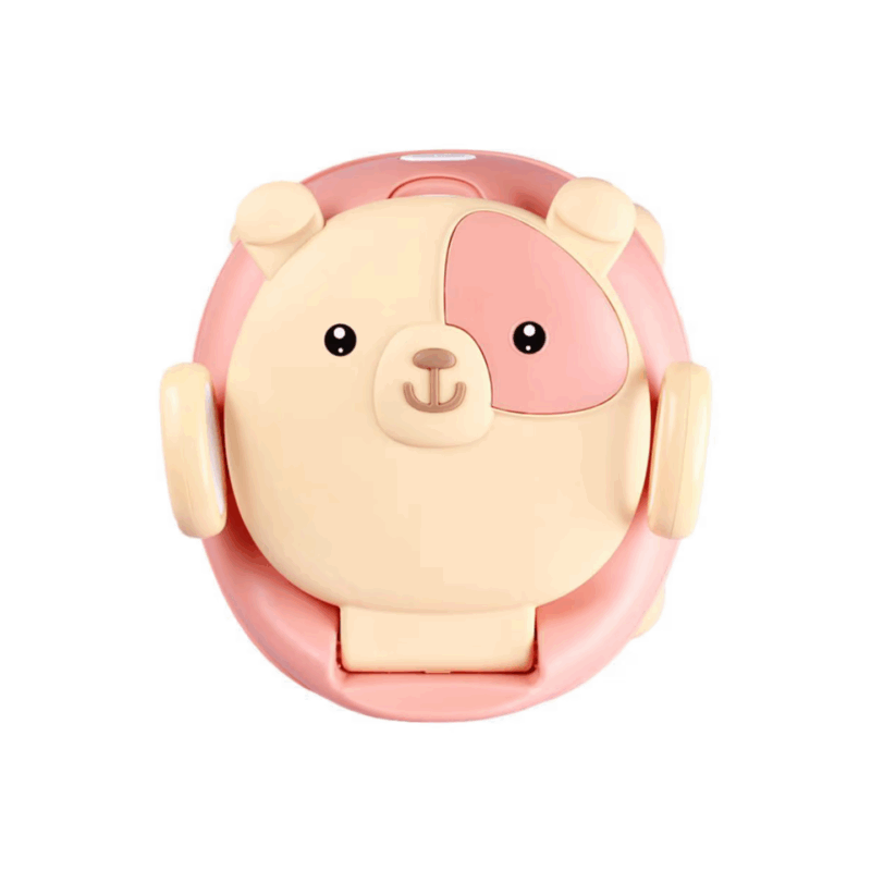 Cadeirinha de Bacio para Crianças – Design Adorável com Ursinho, Assento Acolchoado Ergonómico, Encosto Alto e Apoios de Braço, Taça Removível para Limpeza Fácil, Base Antiderrapante, Portátil e Leve