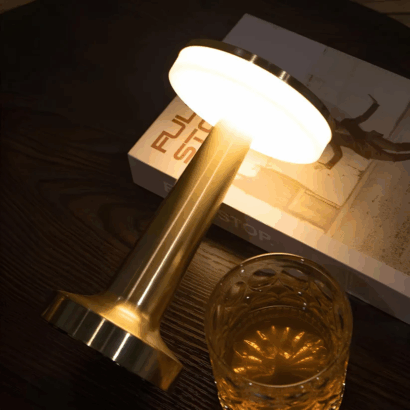 Candeeiro LED de Mesa Recarregável USB – Lâmpada Touch com 3 Intensidades de Luz, Mudança de Cor, Autonomia até 5h, Base Antiderrapante e Design Moderno